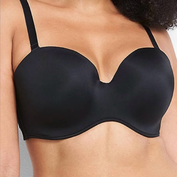 Cacique Black Smooth Boost Strapless Multi-Way Convertible Bra 42D New - Picture 11 of 11